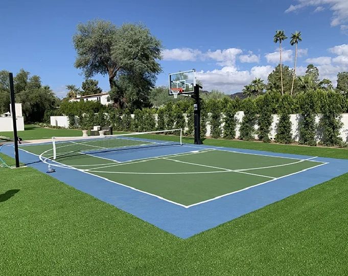Custom backyard sport court